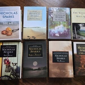 Nicholas Sparks Hardcover Book Lot - Assorted Cover Colors